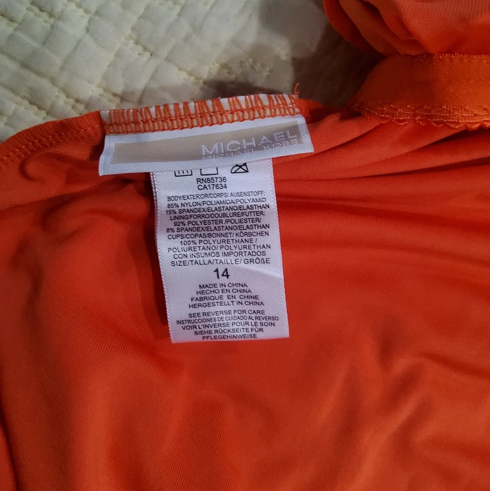 Michael Michael Kors 840 Zinnia Swimsuit Size 14
